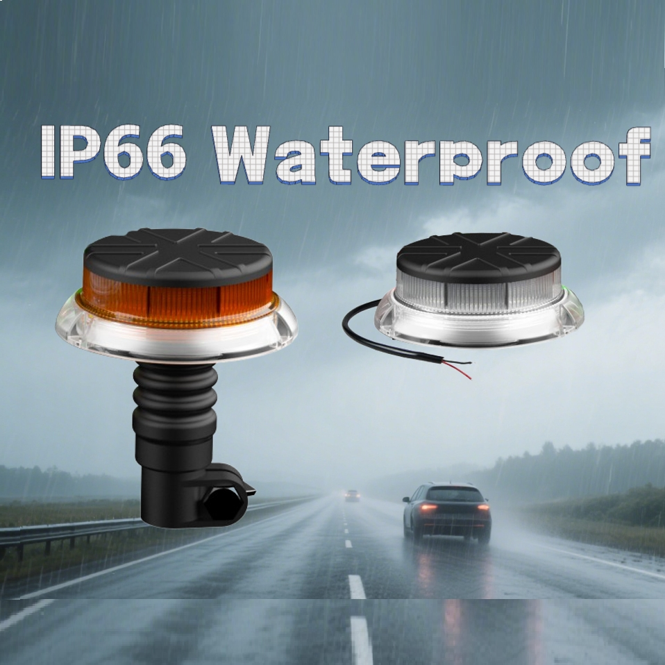 Компактная янтарная светодиодная лампа-стробоскоп