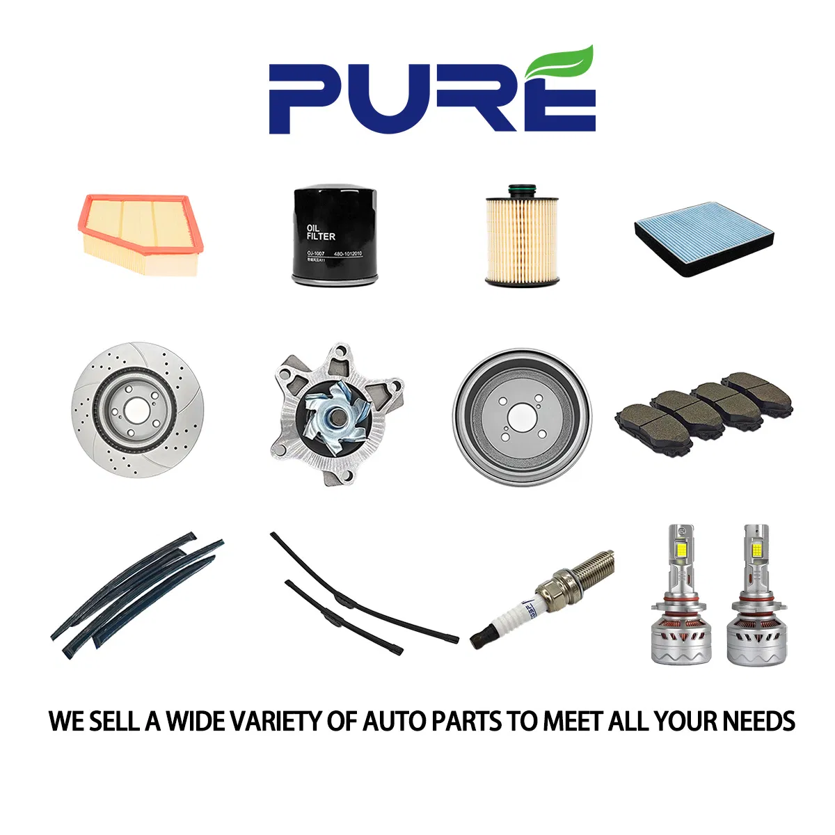 Помпа водяная алюминиевая S552-15710A для Mazda