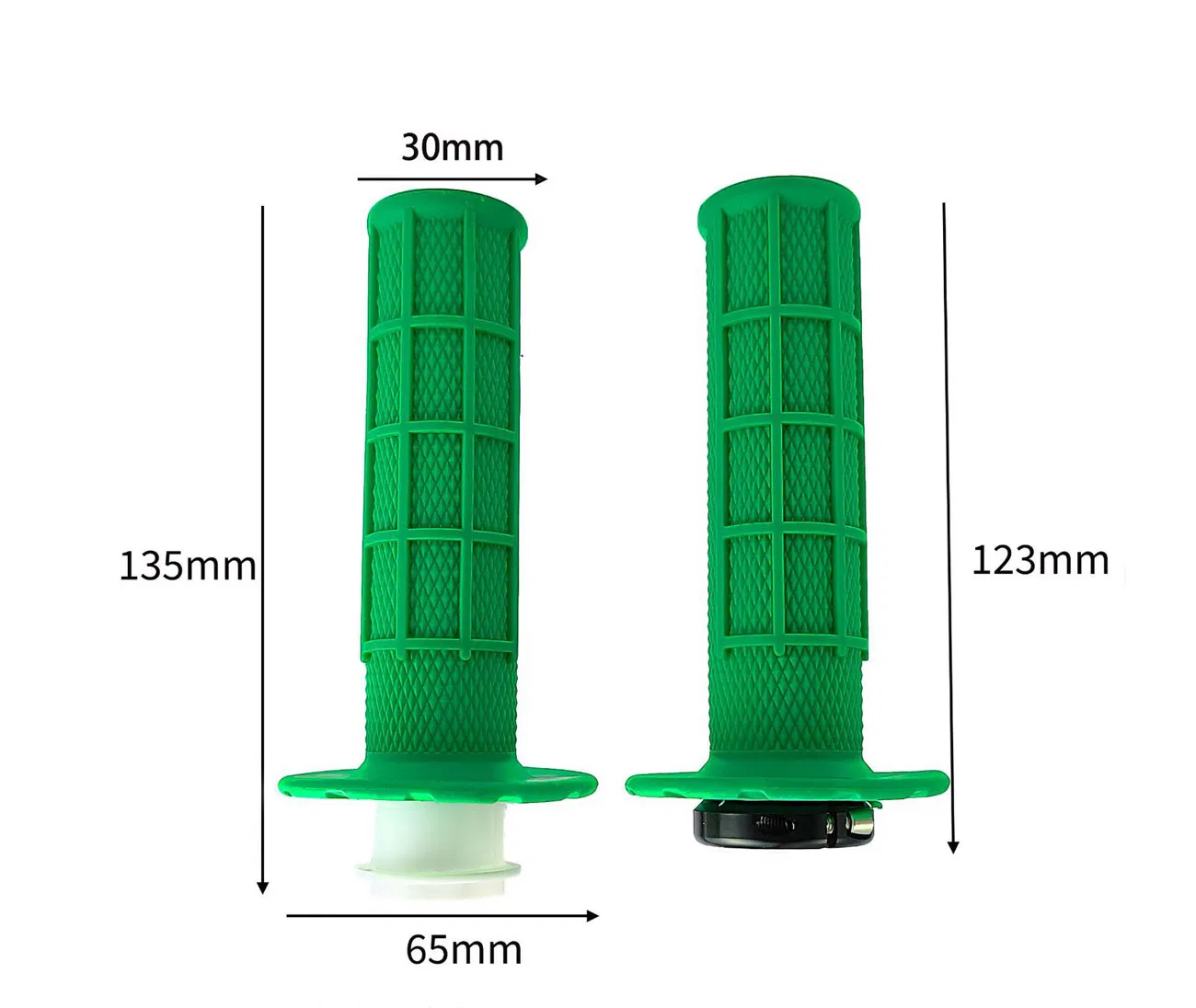 Motorcycle Handlebar Grip Dirt Motorbike Rubber Handlebar Grip with Self-Locking Handle