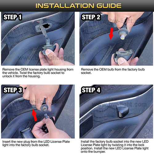 Светодиодный фонарь подсветки номера для Cadillac, Chevrolet, GMC