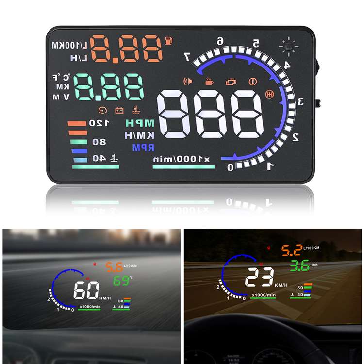 5,5-дюймовый автомобильный диагностический прибор Play HUD OBD2 с дисплеем на лобовом стекле