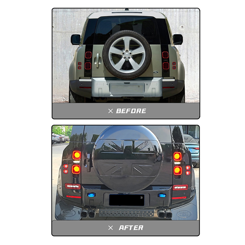 Upgraded Rear Bumper Lights LED Turn Signal Auto Parts for Land Rover Defender