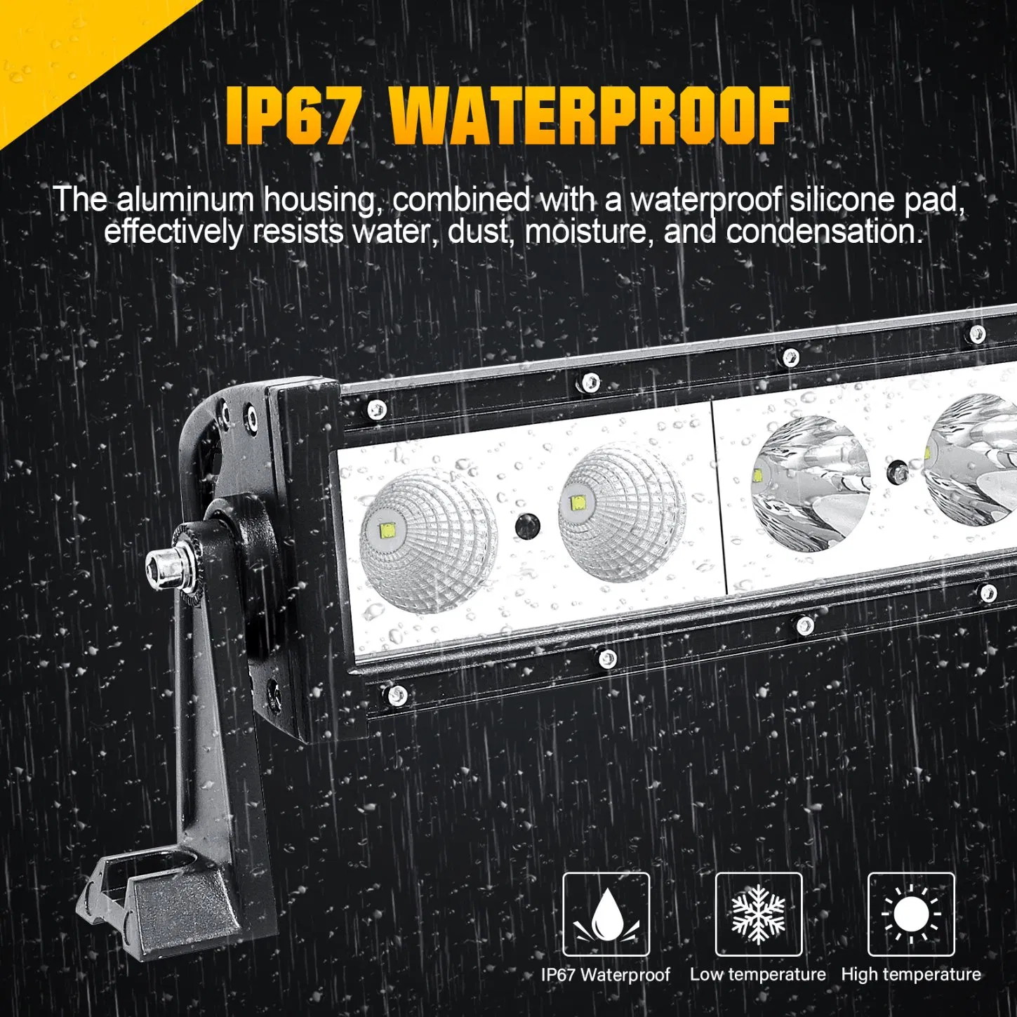 Tapaodu Car Light Auto Parts Energy Saving Lamp 48in120W Fordraptor Offroad General LED Light Bar