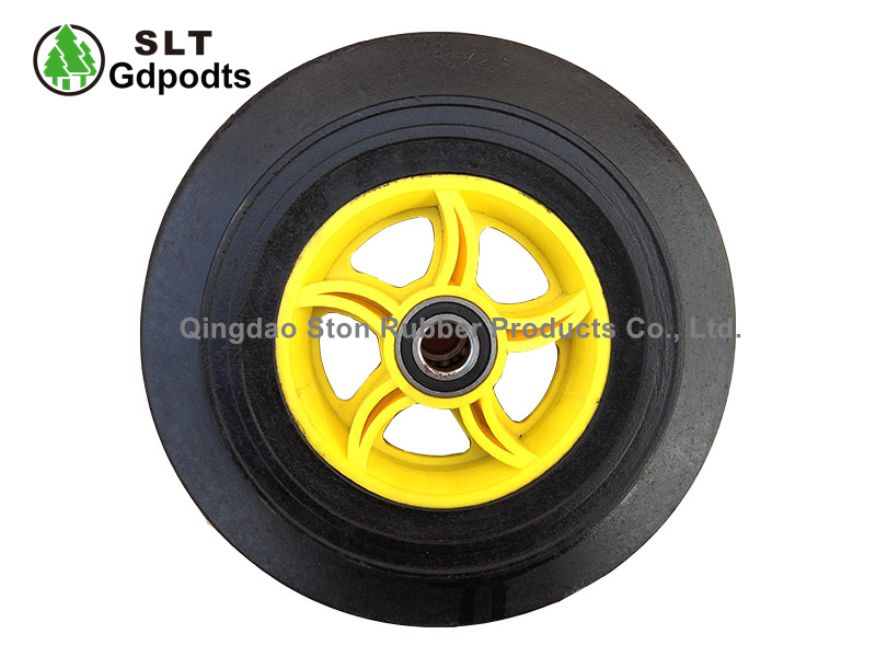 250mm Solid Rubber Heavy Duty Trolley 10" Wheel