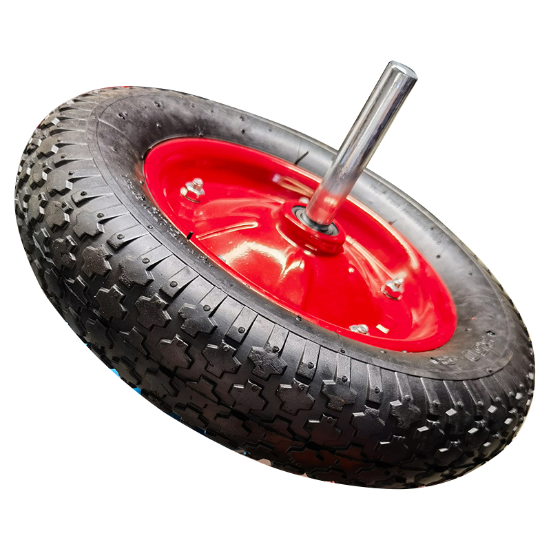 Hautine Rubber Wheel, with Pneumatic Tire and Axle
