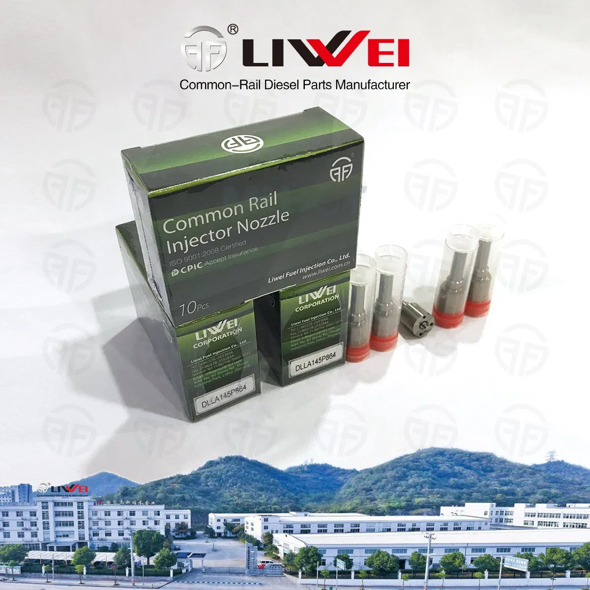 Liwei Brand Common Rail Diesel Nozzle Dlla145p864 for Injector095000-5931/588#//566#/619#095000-739#/874#/776#/853#23670-09060/09061/09360/3 for Toyota Pick-up