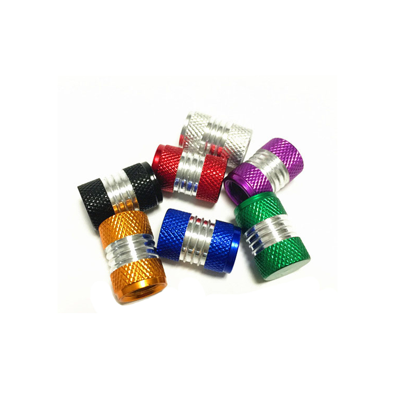 Universal Aluminum Colorful Tyre Valve Dust Caps