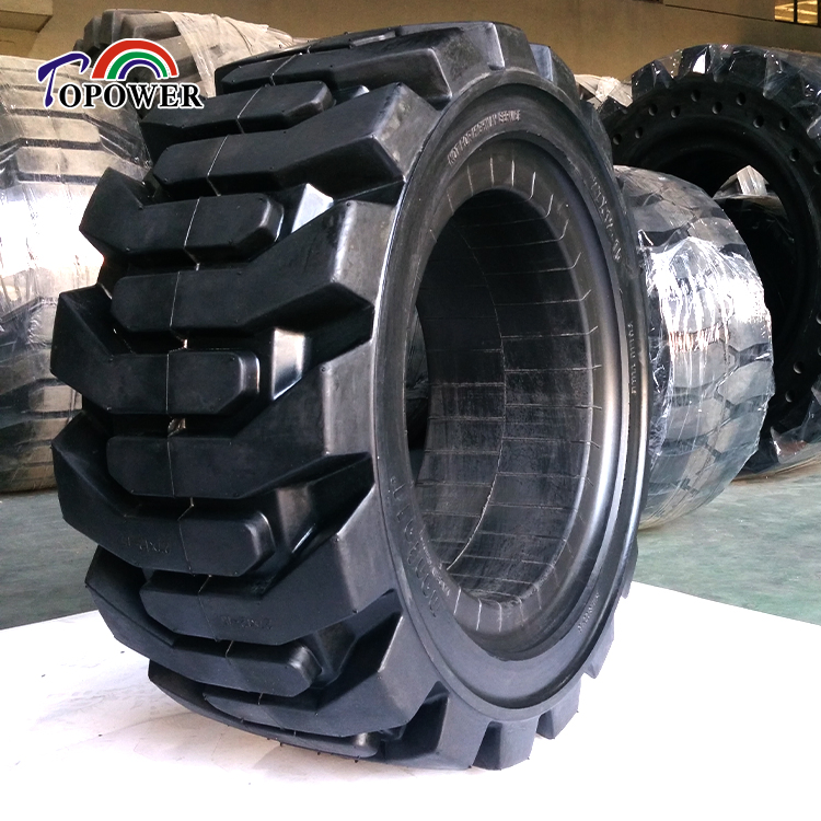 Solid Tyre Manufacturer Supply High Quality Solid Rubber Wheel Tire 27X12-15 for Slip Loader Scissor Lift