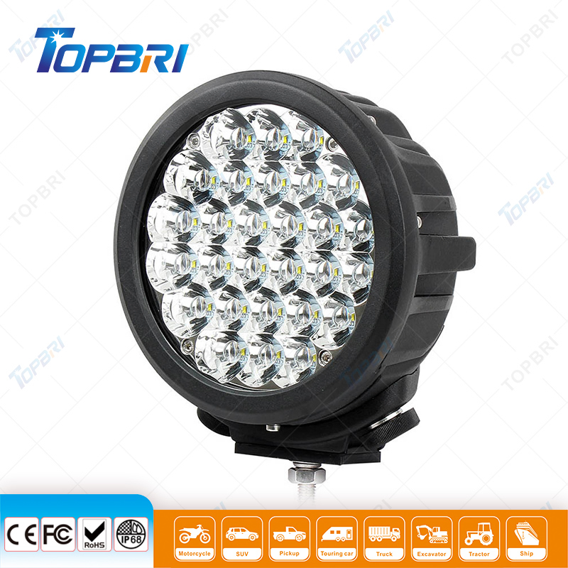 High-Performance 90W 12V White LED Work Lamp for Motorcycles