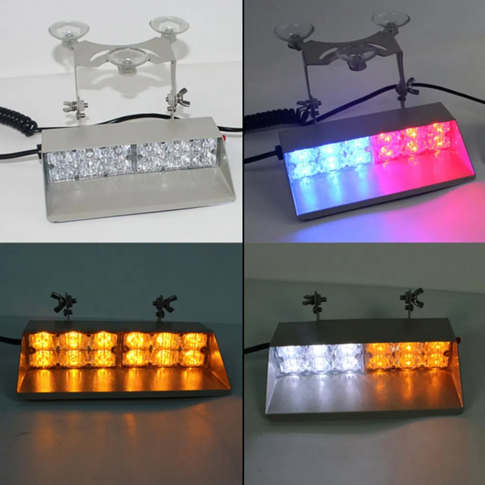 12 светодиодных мигающих сигнальных огней на присоске для лобового стекла