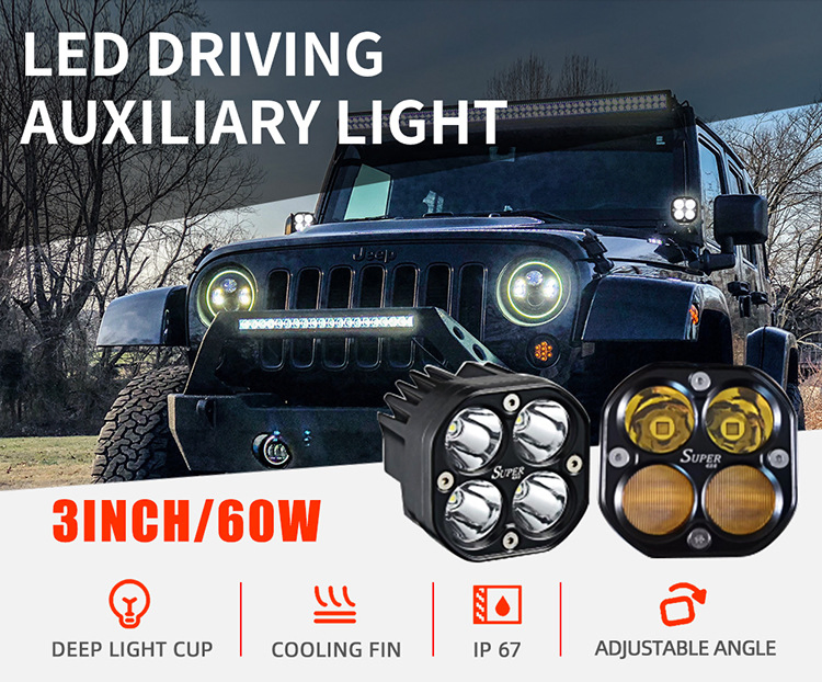 Светодиодные противотуманные фары внедорожника