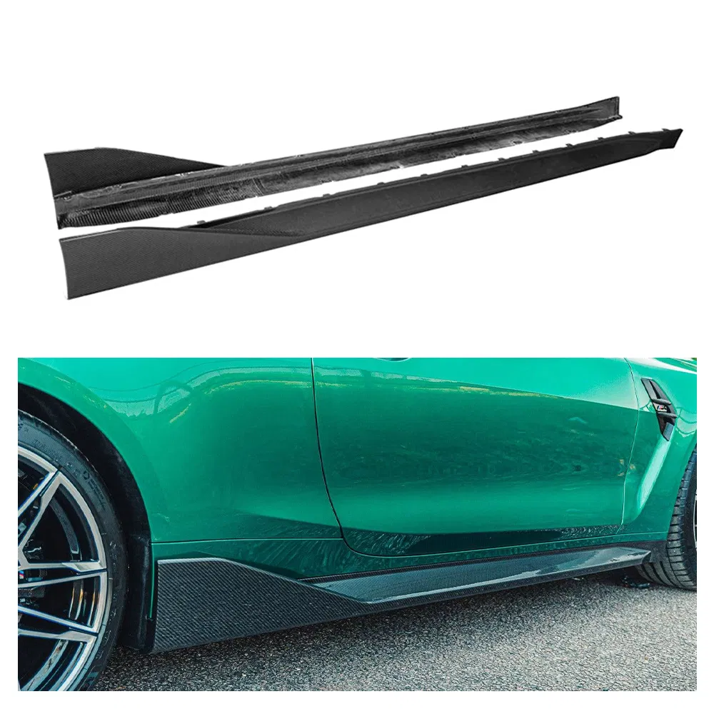 for BMW G80 M3 & G82 M4 Pre-Preg Carbon Fibre Performance Side Skirts Auto Parts (2021+)