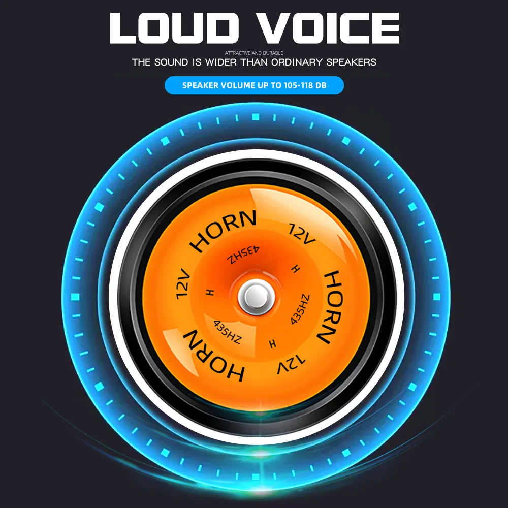 Громкий сигнал для мотоцикла Super 300dB, водонепроницаемый