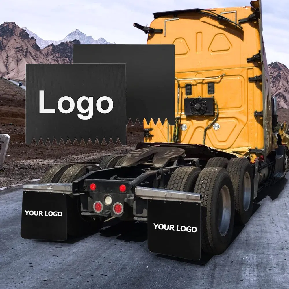 Custom Heavy Duty Truck Raised Mudflaps with Logo Different Sized Mudguard for Truck, Trailer