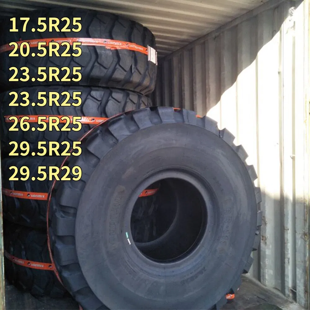 Hanmix OTR off Road Tires 14.00r24 23.5-25 26.5-25 29.5-25 Pneu Giant China Qingdao for Heavy Truck/Tractor/Loader/Trailer/Bulldozer Industrial Tyre Llantas