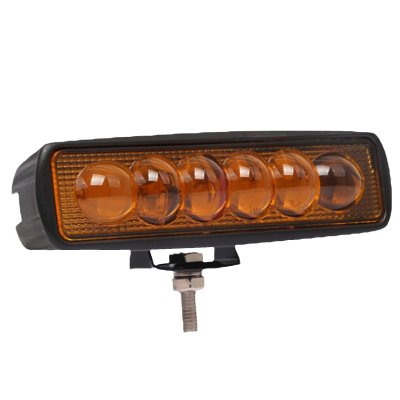 Желтая водонепроницаемая светодиодная световая балка 6LED для авто