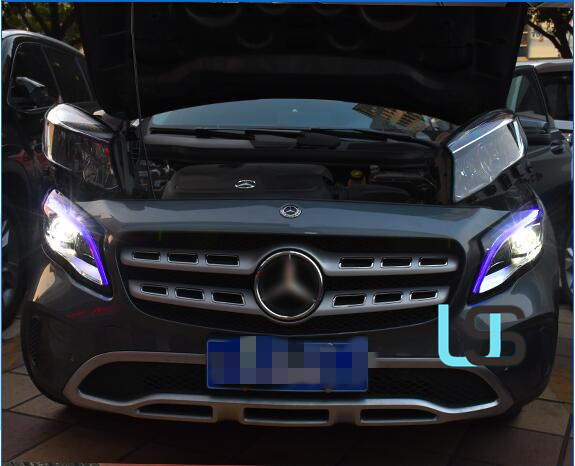 Передняя противотуманная фара с поворотником LED для Mercedes-Benz GLA 2015-2019