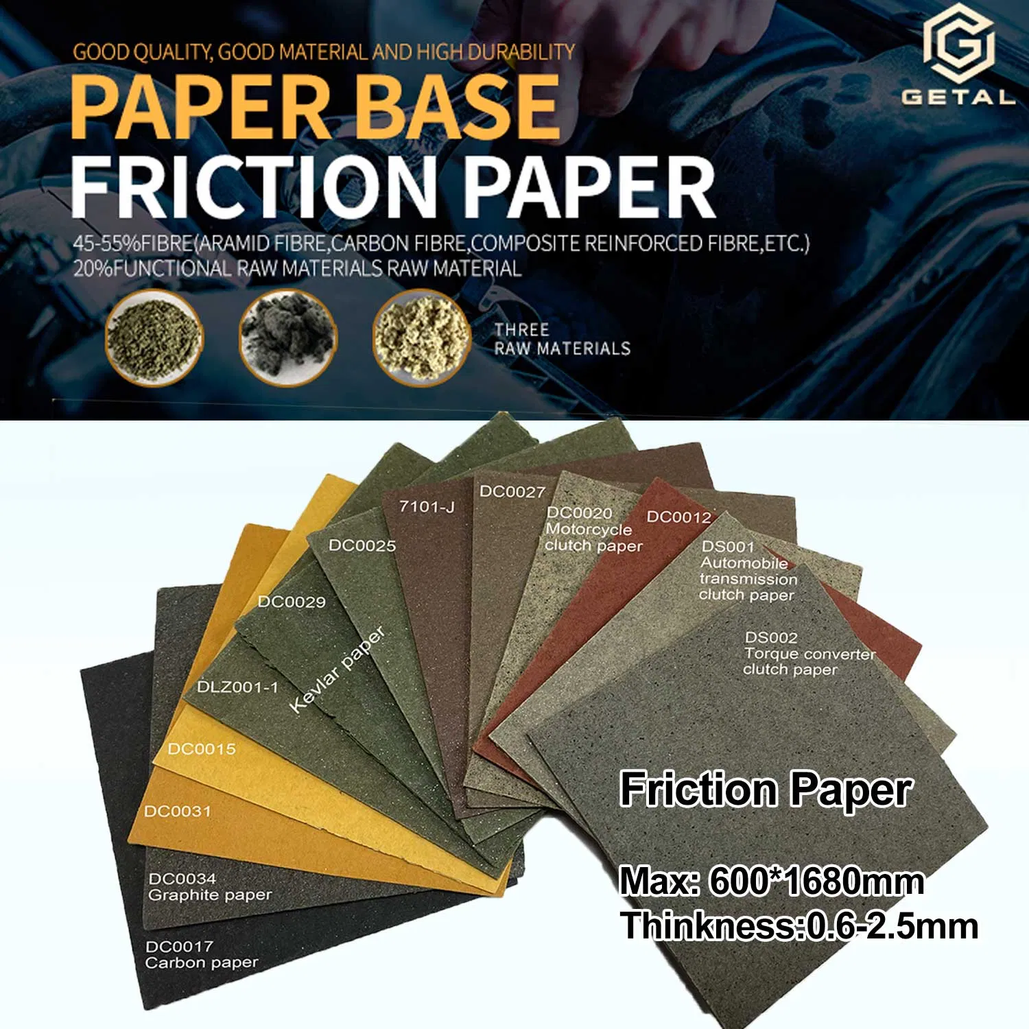 Фрикционный диск сцепления на бумажной основе