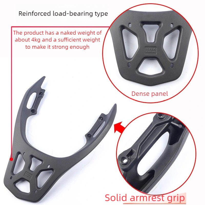 High Quality Motorcycle Spare Parts Accessories Aluminium Alloy Motorcycle Luggage Rack Frame for Honda Forza350