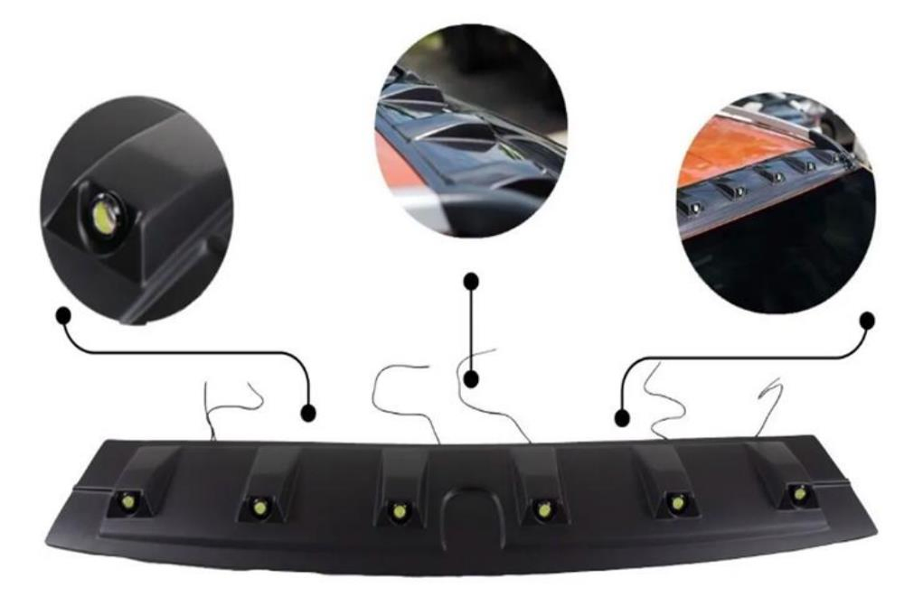 Светодиодная балка на крышу для Ford Ranger Raptor T6-T8