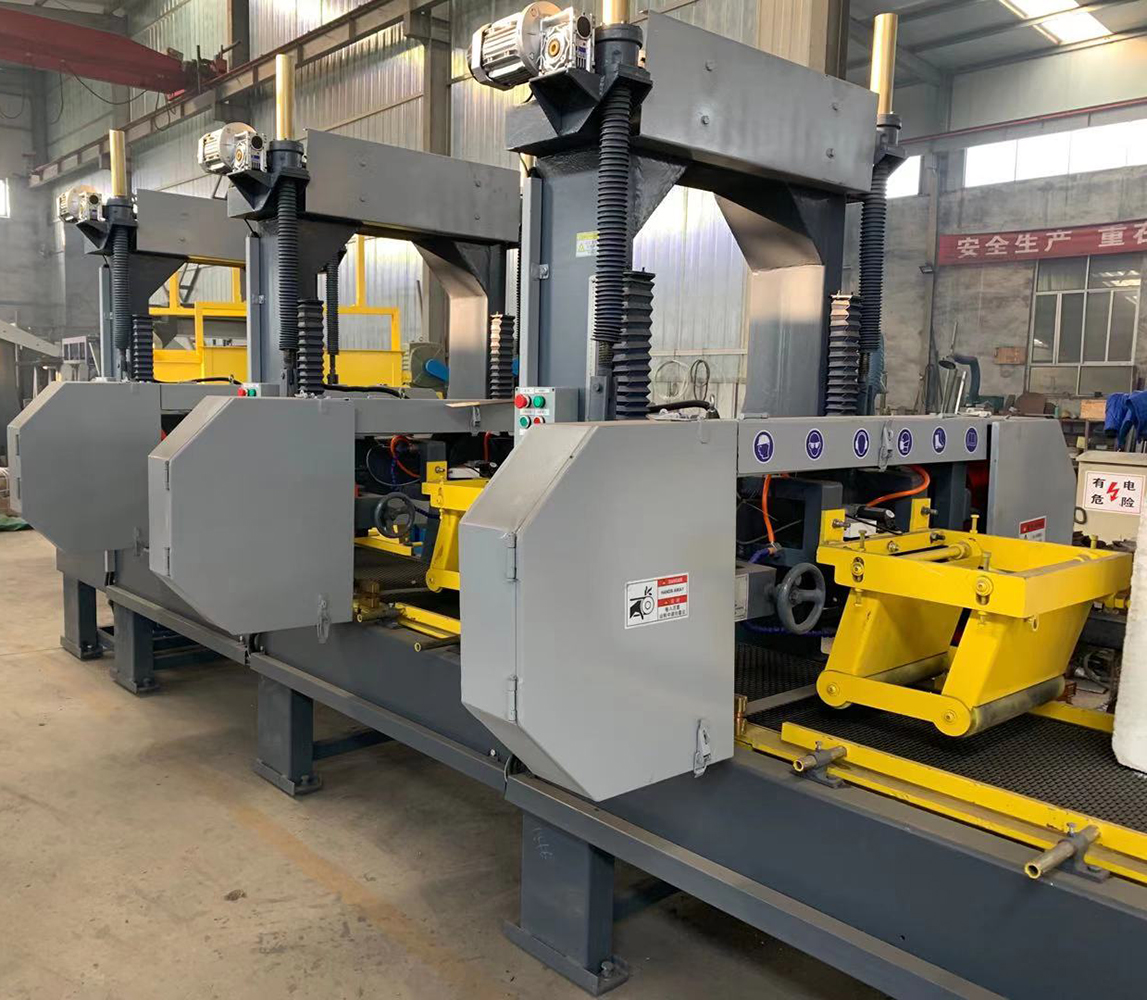 Automatic Horizontal 5-Head Resaw Multi-Blade Portable Band Sawmill Wood Cutting Machine