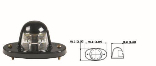 Фонарь подсветки номера LT-401 с сертификатом CCC