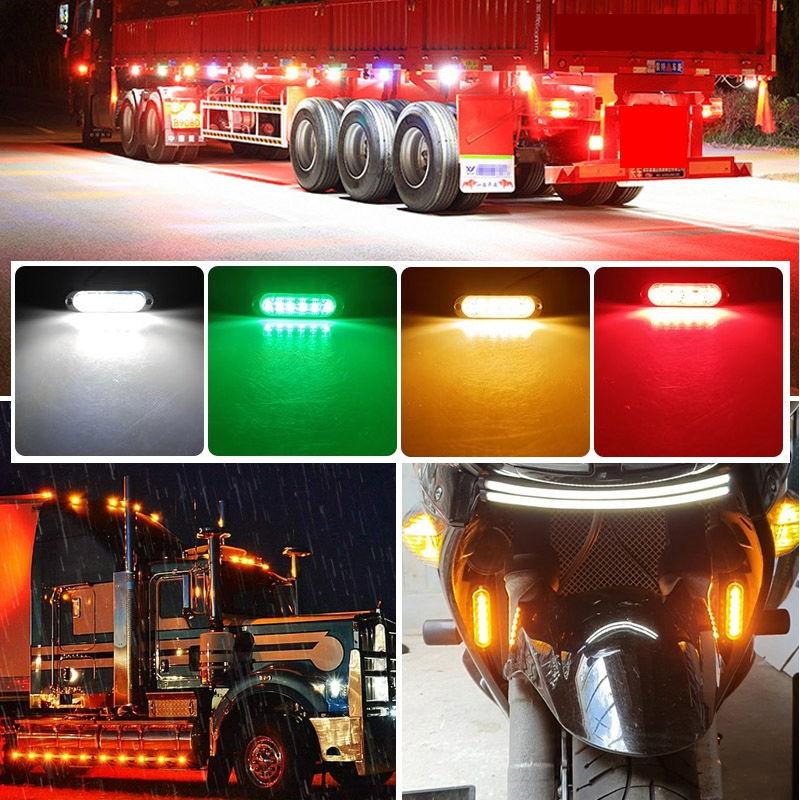 12-30V LED Side Marker for Truck Harvester Tractor, Car Trailer Position Lamp Rear Signal Light Factory