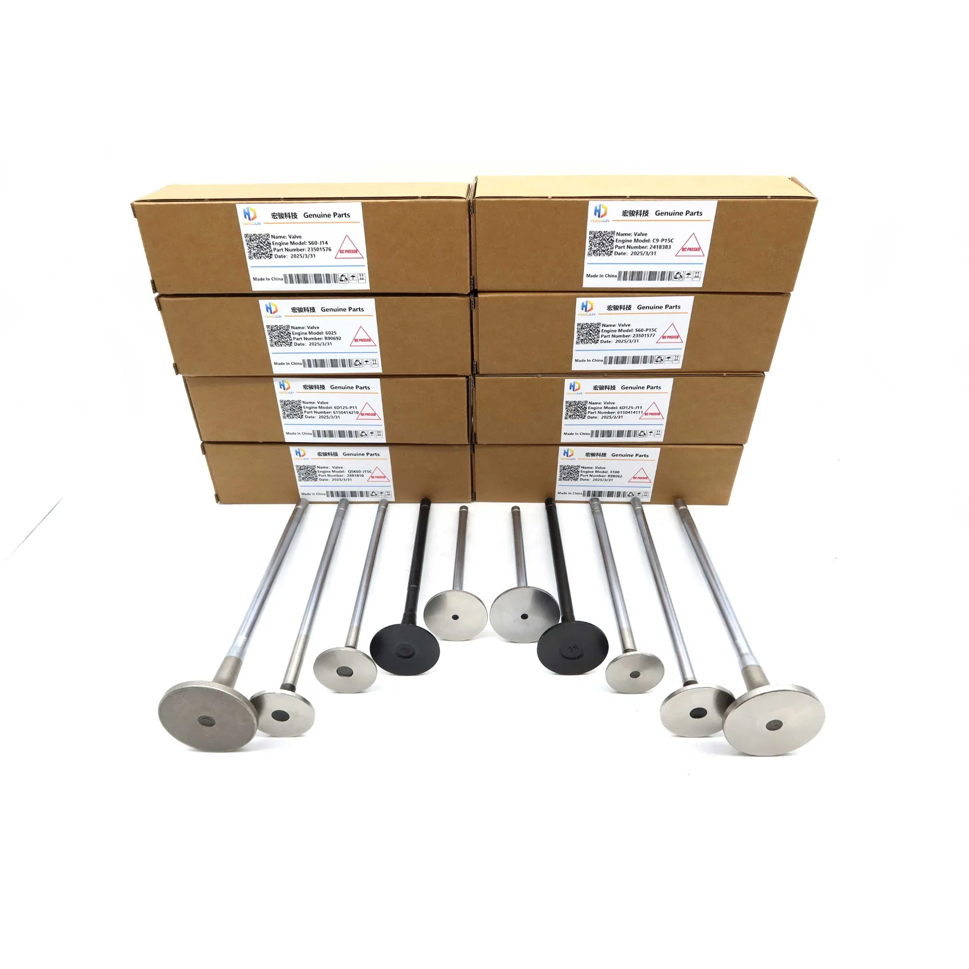 Впускной и выпускной клапан 2418383 для дизельного двигателя Cat C9-P15c