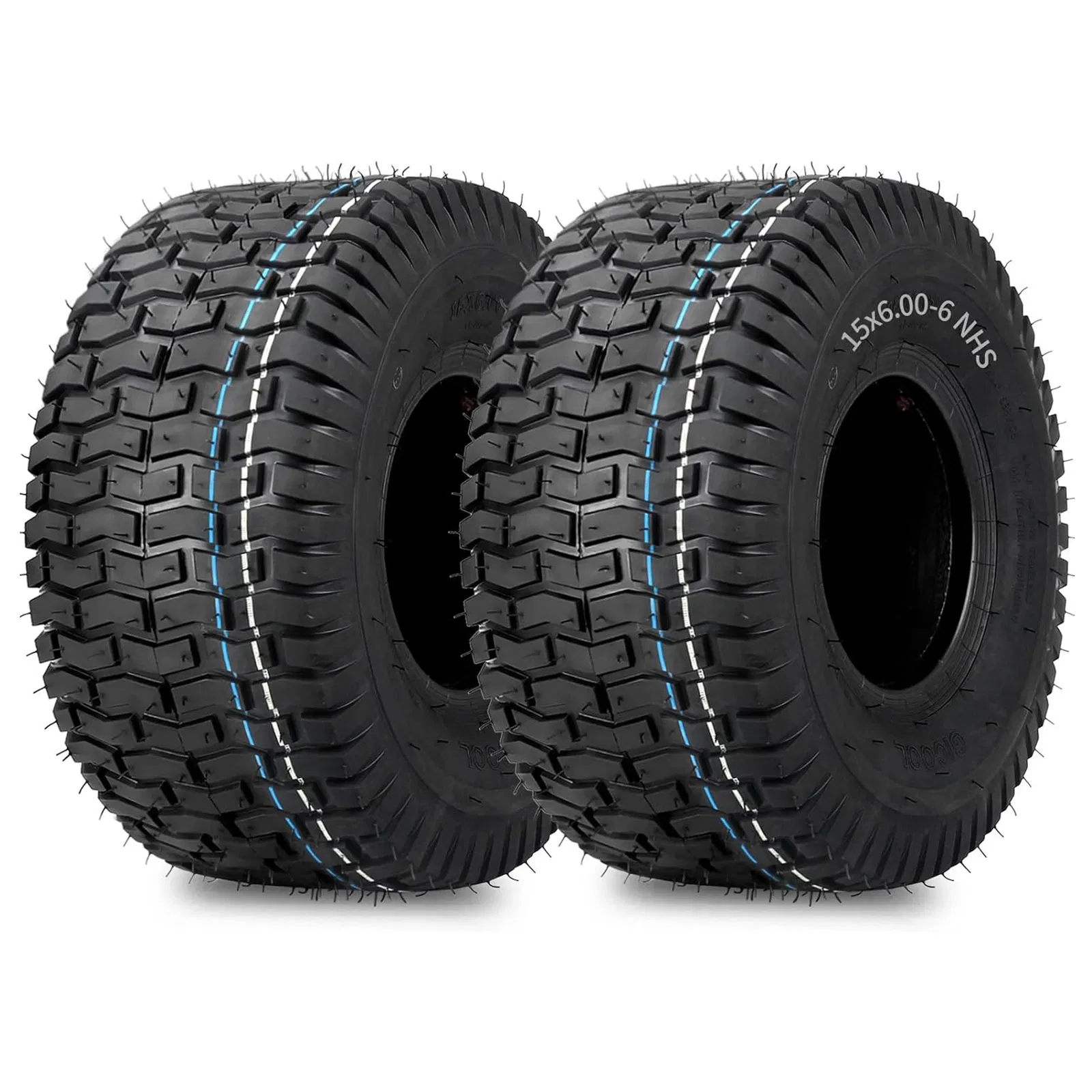 15X6.00-6 4 Ply Lawn Mower Tubeless Tire for Tractor Riding Lawnmowers