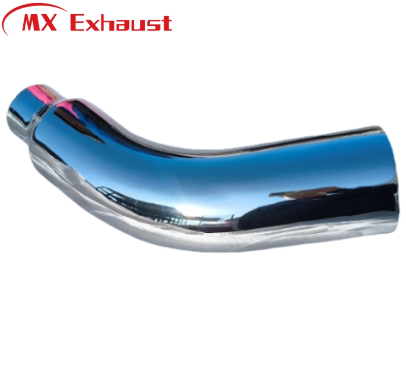 Хромированный наконечник глушителя 4-6 дюймов, 45 градусов