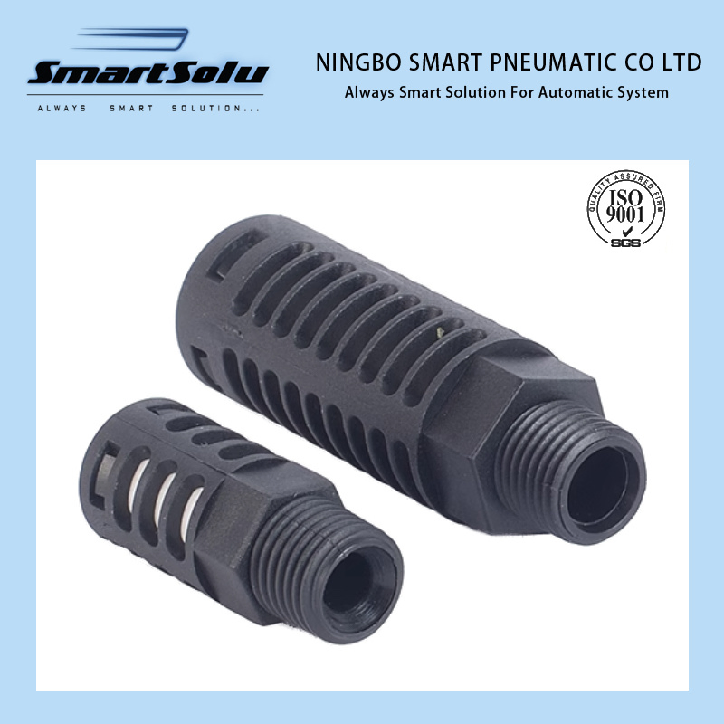 Пневматический быстросъемный глушитель с наружной резьбой