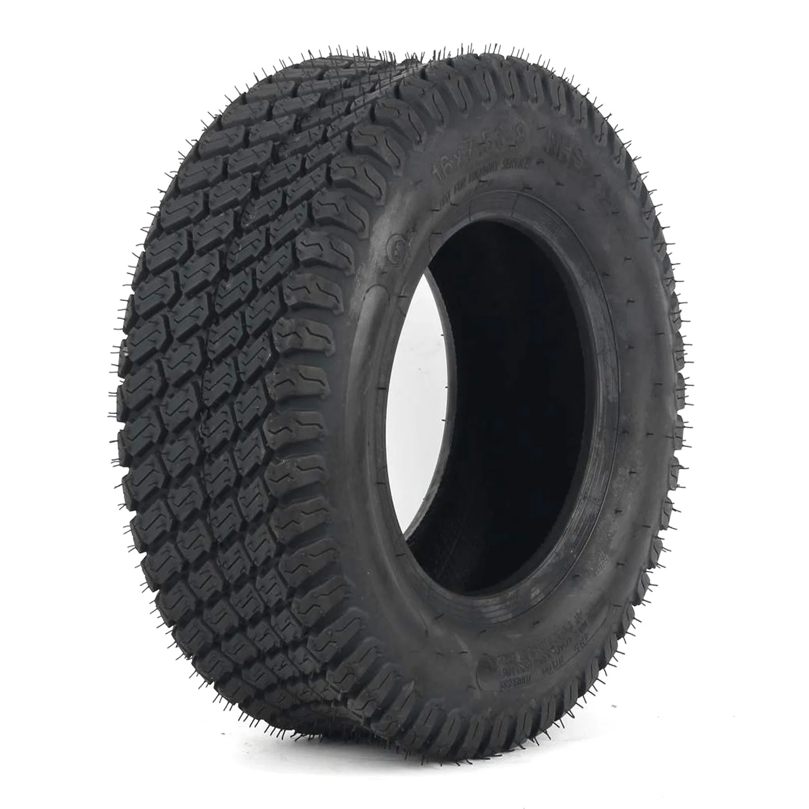 16X7.50-8 Tubeless Riding Lawn Mower Tire, Tractor Turf Tread, 4 Ply, 415lbs Capacity