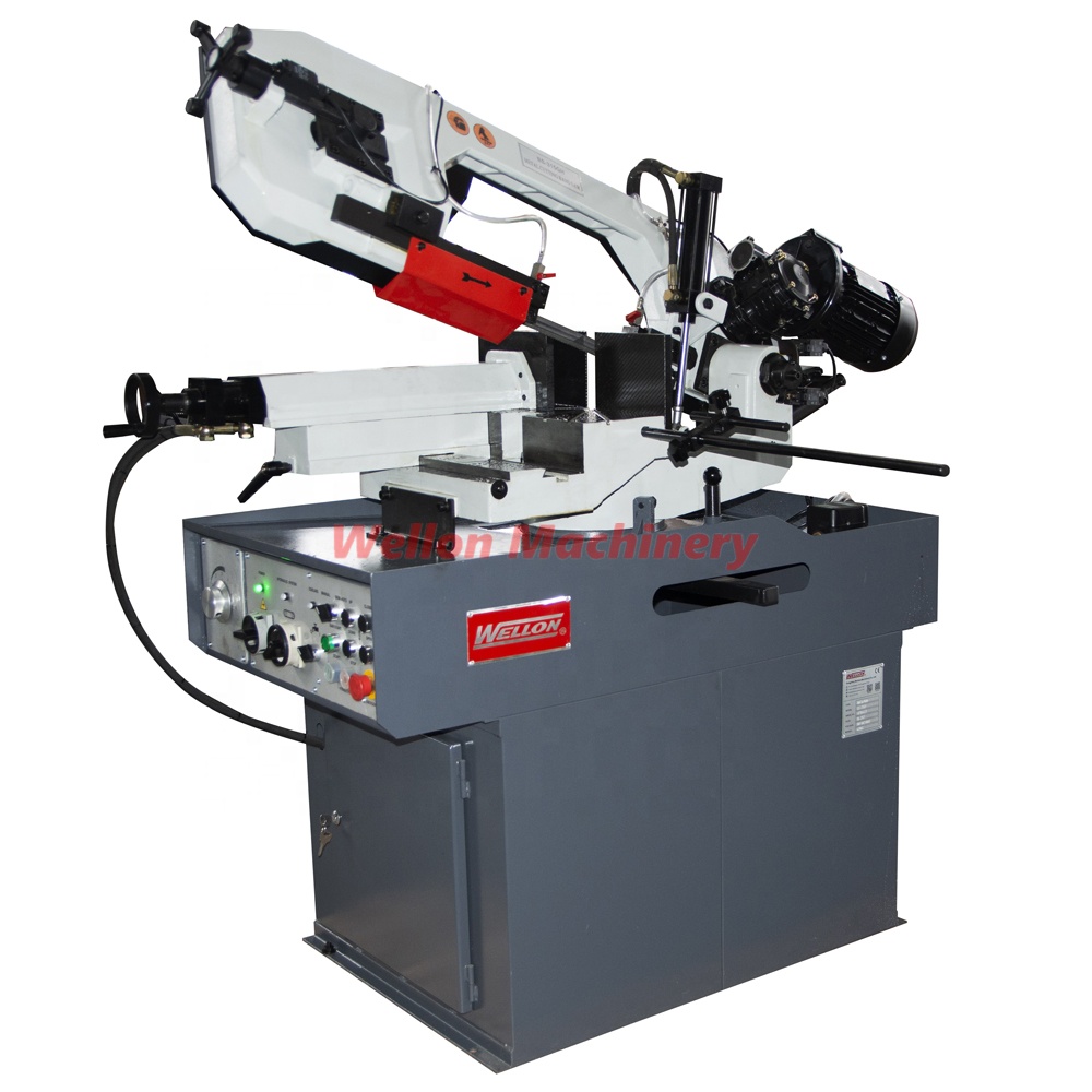 BS-315GH Metal Cutting Band Saw with Hydraulic Rise and Down Gear Drive Miter Bandsaw Machine