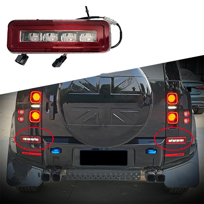 Upgraded Rear Bumper Lights LED Turn Signal Auto Parts for Land Rover Defender