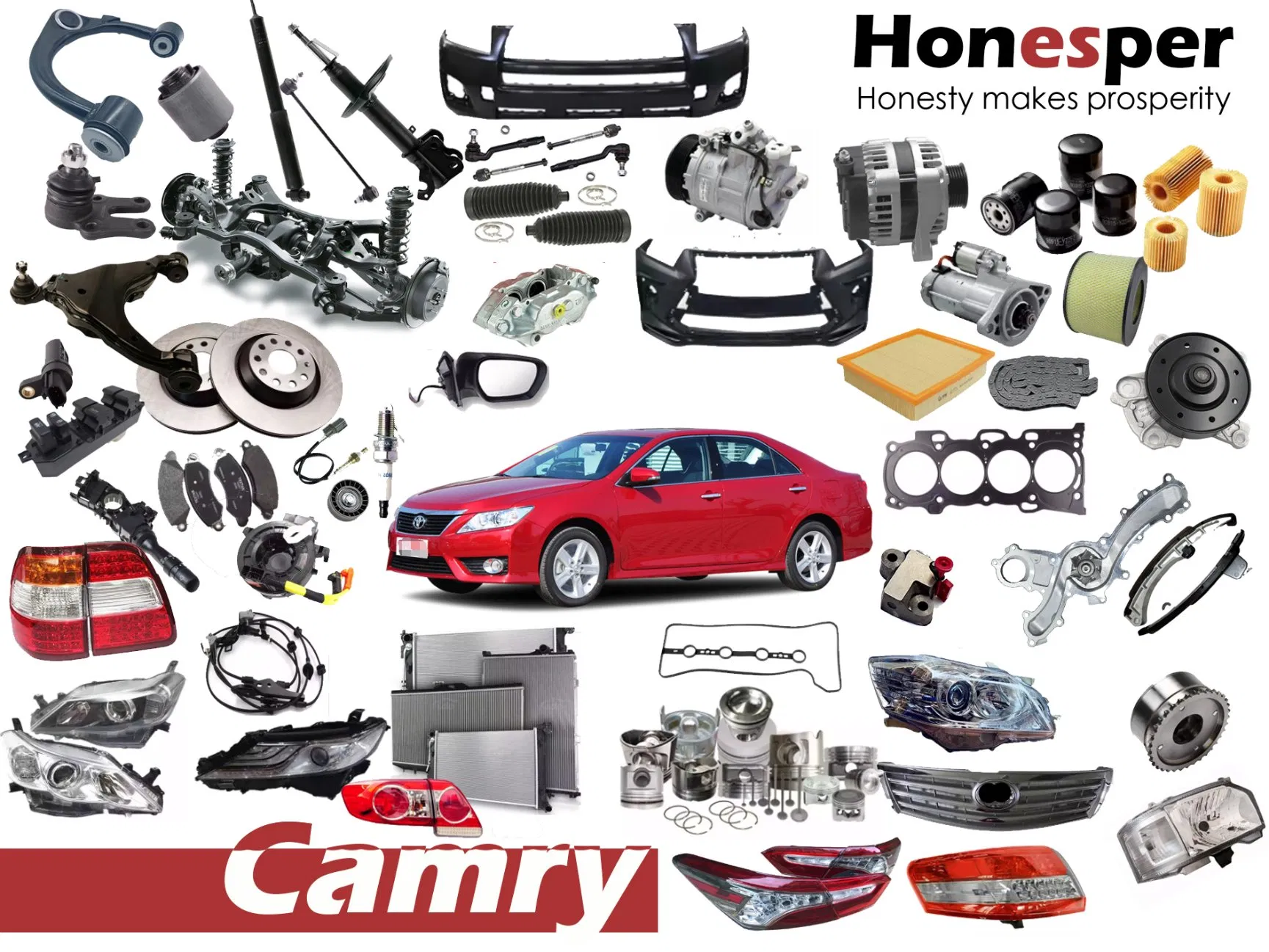 Wholesale Car Spare Parts Auto Parts Car Accessory Side View Mirror for Toyota Camry 2012-2017 87940-06491 87910-06491 Asv5# Avv50