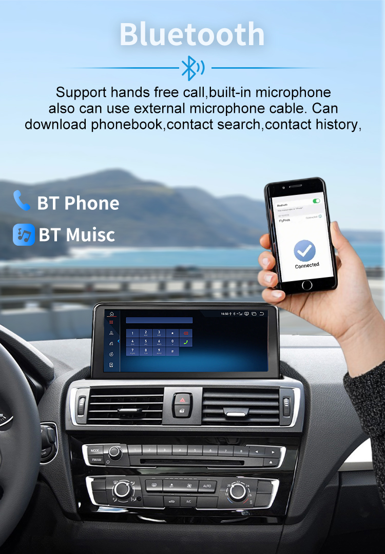 10.25 Inch Car Radio Player Android GPS Wireless Carplay Nbt System for BMW 1 Series F20 F21 F22 F23