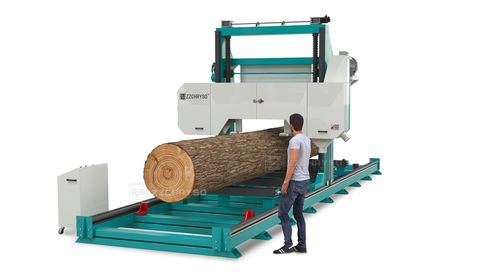 Портативная гидравлическая ленточная пила CNC для древесины