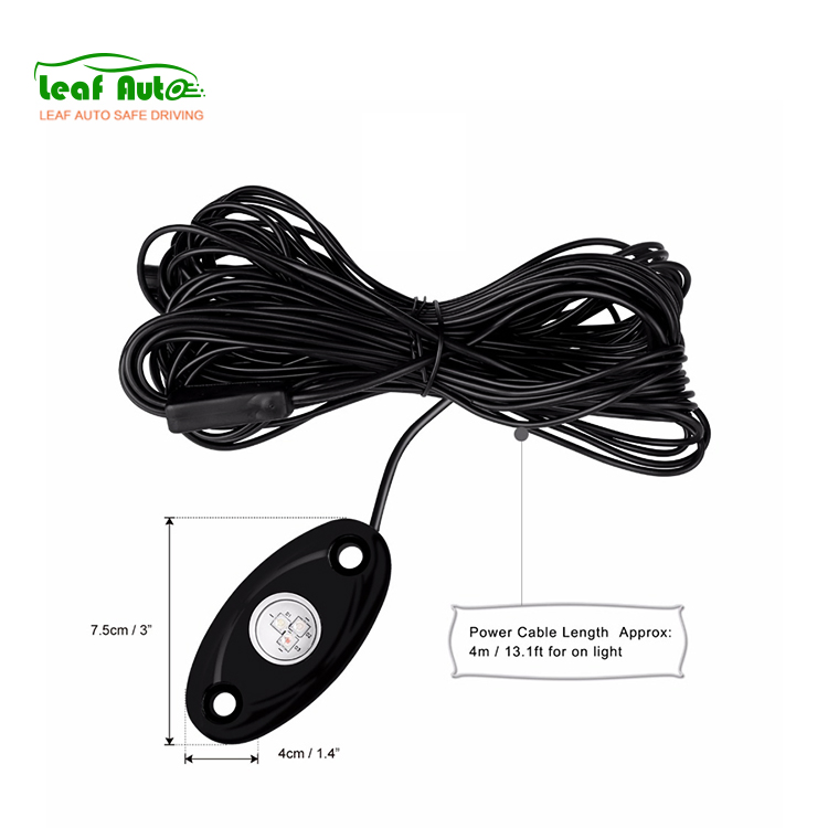 4 RGB LED подсветки для авто с Bluetooth