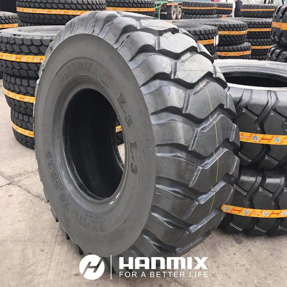 Hanmix OTR off Road Tires 14.00r24 23.5-25 26.5-25 29.5-25 Pneu Giant China Qingdao for Heavy Truck/Tractor/Loader/Trailer/Bulldozer Industrial Tyre Llantas