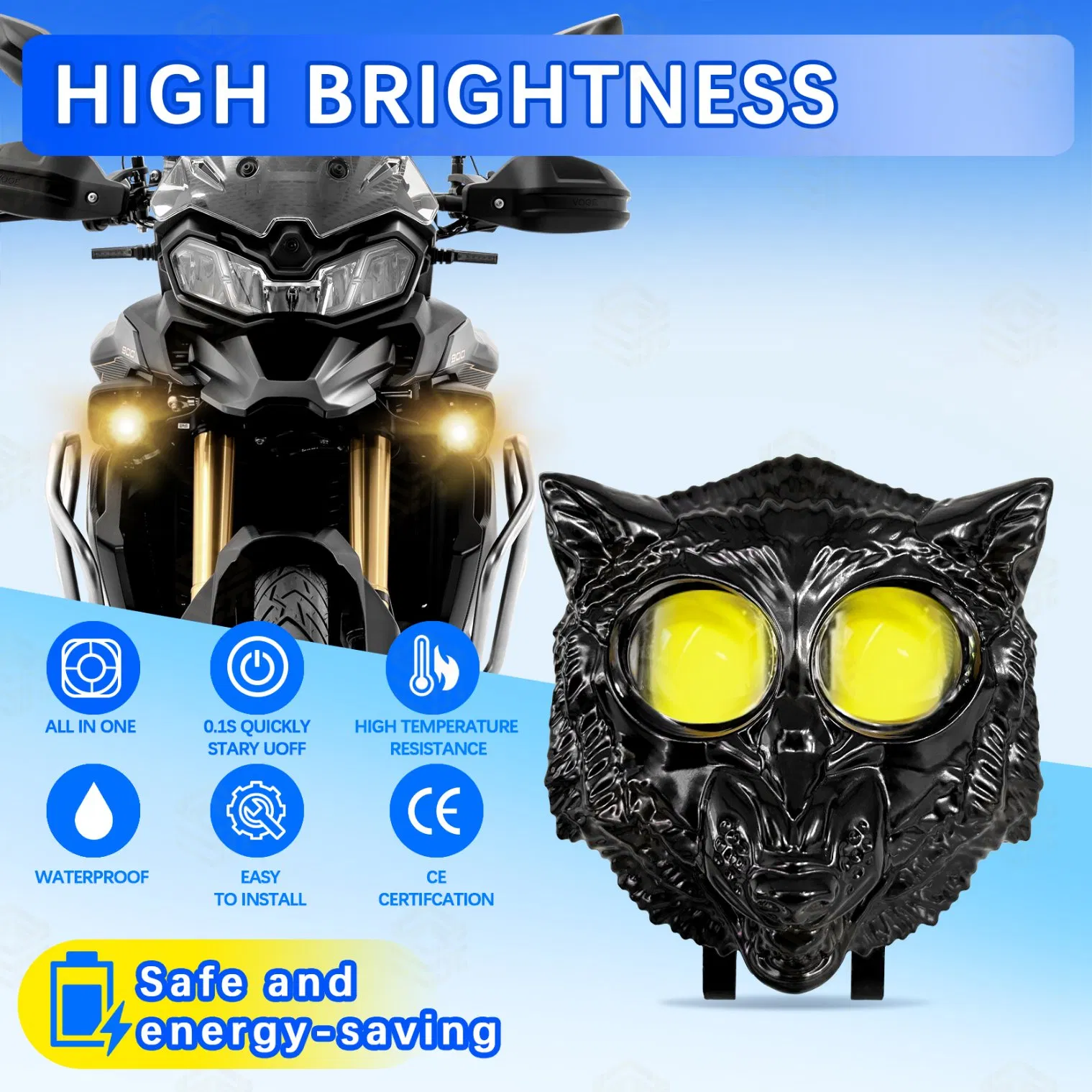 Умный свет для мотоцикла с автоотключением