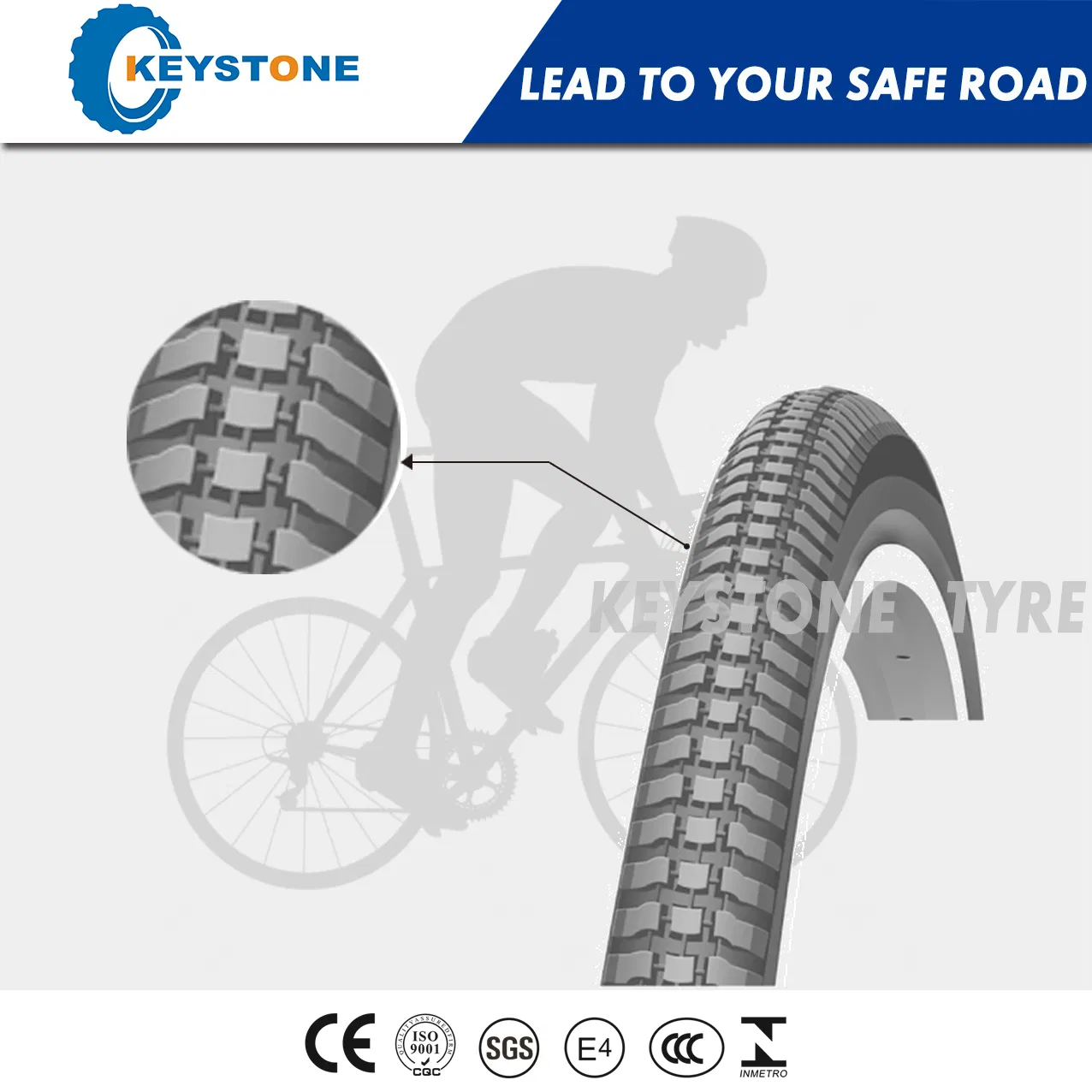 Велосипедная покрышка BMX 20" с двойным компаундом ECE