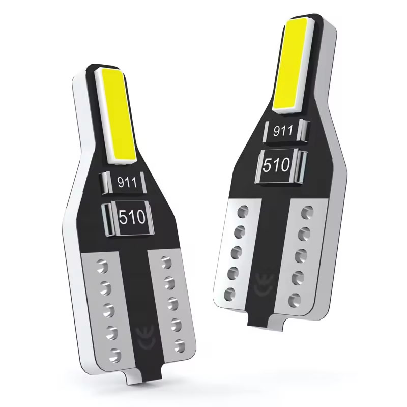 Светодиодные лампы T10 W5W 6000K для салона авто