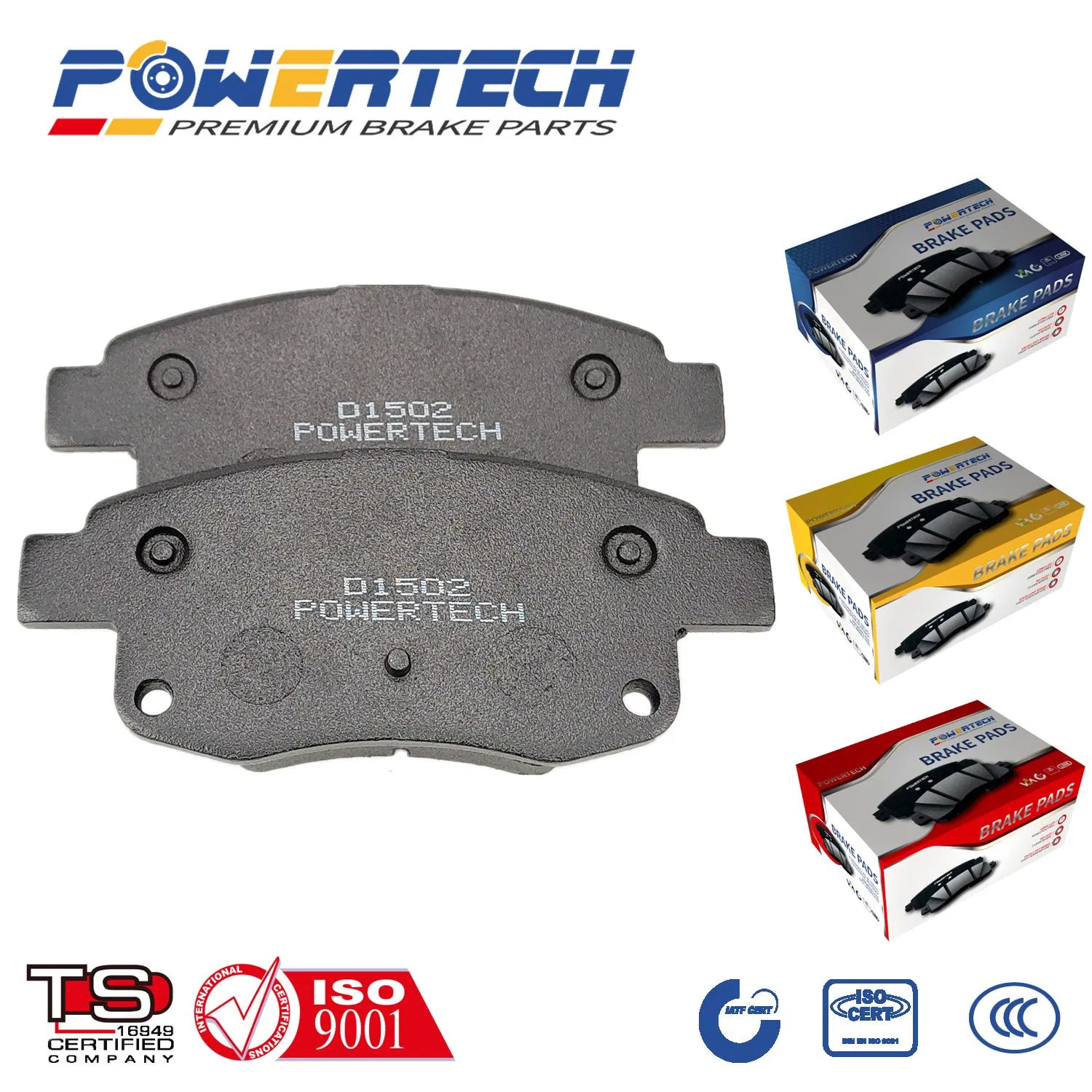 Тормозные колодки полуметаллические керамические для Toyota, Nissan, Honda