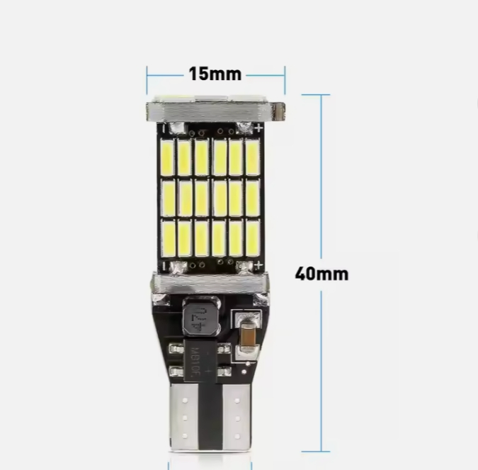 Светодиодная лампа T15 4014 45 SMD для поворотников и стоп-сигналов