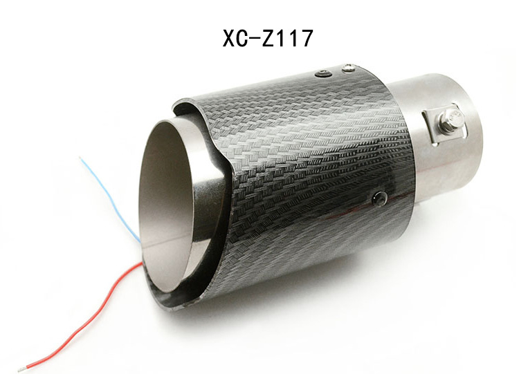 Глушитель выхлопной с карбоновым патрубком и LED-подсветкой