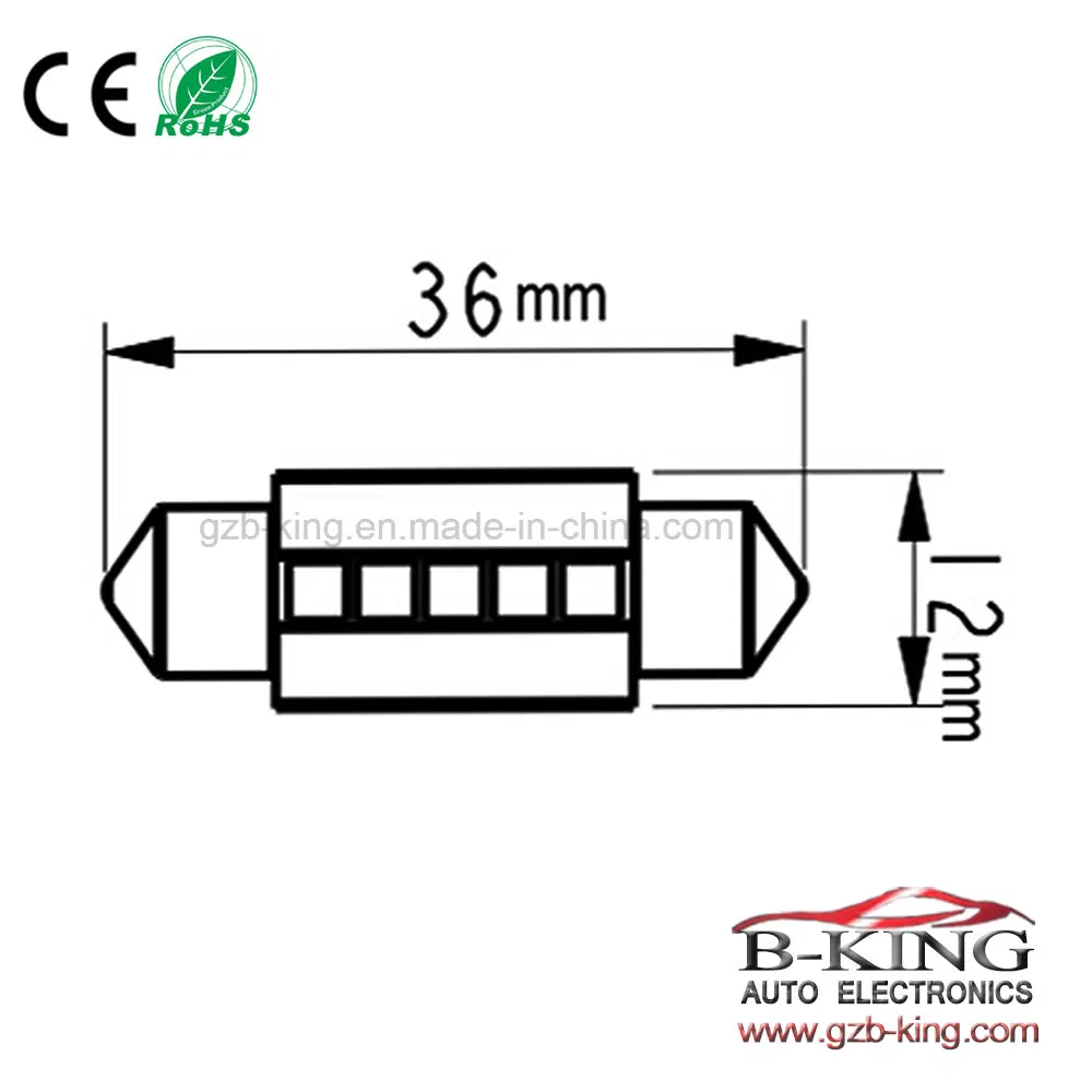 Светодиодная лампа C5W 36mm Super Bright для авто