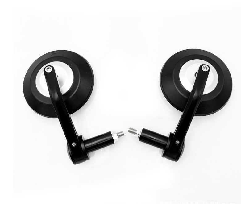 Motorcycle Emarked Handlebar End Mirror 13/18mm Grip End Round Mirror with ECE