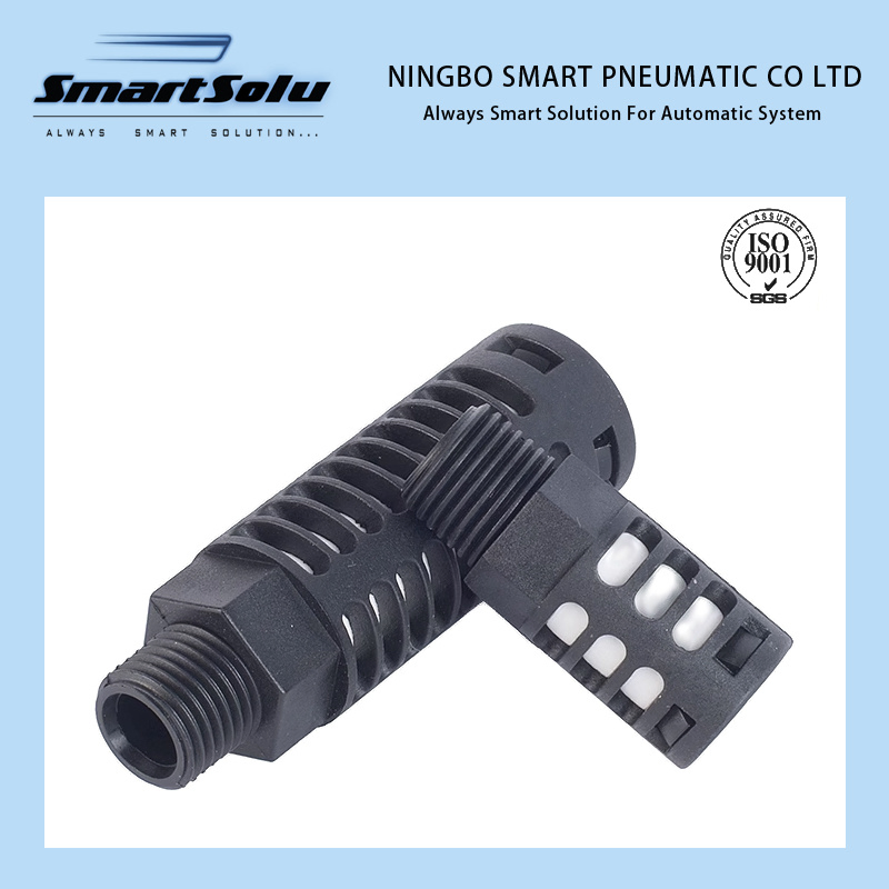 Пневматический быстросъемный глушитель с наружной резьбой