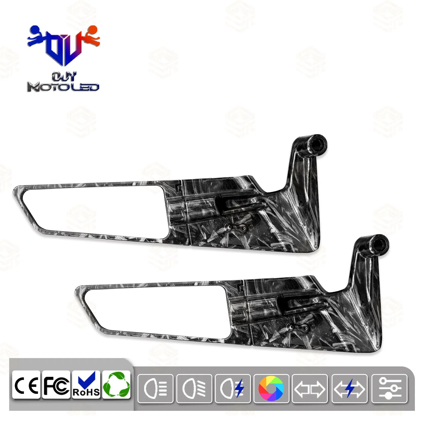 High Quality Motorcycle off-Road Vehicle Universal Large Rearview Mirror Accessories