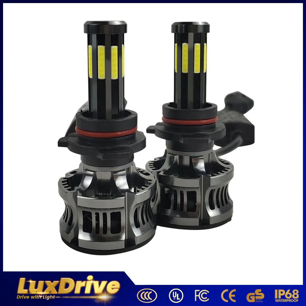 Auto Lighting System 8 Sides COB Chips LED Car Light LED Headlight LED Bulb 100W 12000lm H11 H7 H4 9005 9006 3000K 6000K 8000K Luces LED Work Light